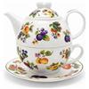 Leonardo Luxury Home Design Tazza Teiera Egoist Decorazione Frutta Idea Regalo Porcellana 400 ml The Infuso Servizio Elegante Raffinato Lavastoviglie Forno Microonde (Tazza Teiera Decorazione Frutta)