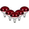 CLAR - Lampada Infrarossi Riscaldante, Lampada Riscaldante per Cani, Lampada Infrarossi Medicale, Riscaldamento infrarossi, Lampade Riscaldanti, 100W (Pack 5)