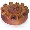 Italian Food Direct Coppa dell'amicizia 6 Becchi Liscia Legno Mogano diam 20 cm completa di ricetta per preparare il caffè alla valdostana