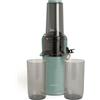 CREATE/JUICER SLOW MINI/Frullatore a estrazione lenta Verde Sage/Funzione inversa, dimensioni compatte, facile da pulire, doppia uscita, motore DC da 150 W