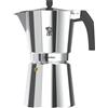 PEZZETTI, Italexpress Caffettiera 14 Tazze in Alluminio, Manico Ergonomico Resistente al Calore, Guarnizione in Silicone Alimentare, Per Piani a Gas No Piano Induzione