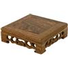 Qianly Supporto in Legno per Bonsai E Piante, Base Quadrata per Teiera, 12 Cm X 12 Cm X 3.8
