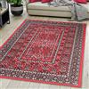 Mazovia Tappeto Salotto Moderno Orientale e Vintage Pelo Corto - Tappeti Soggiorno Turchi Originali - Tappeti Camera da Letto - Tappeti Salotto Grandi Dimensioni - Rosso 80x150 cm