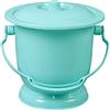 Amagogo Vaso da camera con coperchio, sputacchiera per padelle Uso duraturo Camera da letto con manico Portatile in plastica PP Colore brillante Vaso da notte, blu