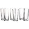 Ritzenhoff & Breker Wave, set da 6 bicchieri da long drink, 250 ml, vetro trasparente