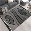 Mazovia Tappeto Salotto Moderno Pelo Corto - Tappeti Soggiorno Turchi Originali - Tappeti Camera da Letto - Tappeti Salotto Grandi Dimensioni - Grigio - 140x200 cm