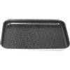 NAMAI - Teglia Pizza Rettangolare 35x25cm, Teglia Antiaderente, Materiale Alluminio, Design Effetto Pietra, Teglie per Pizza da Forno, Made in Italy (35cm x 25cm)