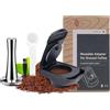 FOXNSK Adattatore riutilizzabile per capsule di caffè, adattatore per capsule di caffè ricaricabile, convertitore per macchine Dolce Gusto edgLUMIO DG325 con manomissione caffè da 41 mm