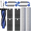 Curlingooㅤㅤ Parti di ricambio compatibili con Ecovacs Deebot X12 OmniCyclone/ X12 Pro Omni / X12 Pro / X12 Include 1 spazzola principale, 4 spazzole laterali, 4 filtri, 2 spazzole a rullo, 2 strumenti