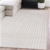 Mazovia Tappeti Moderno Geometrico Tappeti - Tappeto per Soggiorno, Camera da Letto, Sala da Pranzo, Ufficio - Pile Corto Rettangolo - Certificato OEKO-TEX - Morbido Tappeti - Beige - 200 x 300 cm