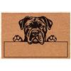 Social crazy Tappeto zerbino personalizzato - Personalizzato Cane corso dog - cocco naturale ideale per ingressi (Cocco Naturale, 60x40 cm)