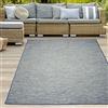 Teppich-Traum Tappeto per interni e per esterni balcone terrazza veranda utilizzabile su entrambi i lati resistente alle intemperie aspetto sisal monocolore blu, 120 x 160 cm