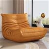 LIJBDDM Divani A Sacco In Memory Foam Per Adulti, Poltrona Da Camino Oversize, Comodo Divano Da Pavimento, Poltrona A Sacco Gigante In Memory Foam Per Adulti E Adolescenti(Color:Orange)