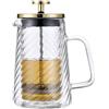 Klausberg Caffè e tè in vetro 1000 ml French Press Gold KB-7767