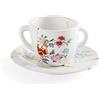 Seletti Kintsugi Tazzina con piattino in porcellana e oro 24 carati mod. 1