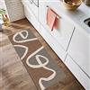 Siunwdiy Tappeto Cucina 3 Metri Tappeto Corridore Passatoia Marrone/Beige/Tappeto Corridoio Moderno Lungo Tappeto Cucina Antiscivolo Lavabile,Tappeto Camera,Gray brown,40x320cm
