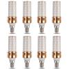 Aiwerttes Lampadina a LED E14, 9 W, equivalente a 100 W, lampadina alogena E14, per lampadari, illuminazione domestica, non dimmerabile, AC 220-240 V, 8 pezzi (tricolore)