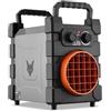 FUXTEC Riscaldatore elettrico FX-EH3 - Termoventilatore da 3000 W con elemento ceramico PTC - Portata aria 420 m³/h - Classe IP24 - Ideale per officine e garage