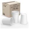 CARTOSPEDÌA - 1000 Bicchieri Carta Da 240 ml, Biodegradabili e Compostabili, Usa e Getta, Monouso, Ecologici per Acqua, IDEALI PER Bevande Calde/Fredde, Feste e Asporto