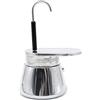 Oceanlend Moka da 50 ml, 1 caffettiera in acciaio inox con beccuccio singolo per la preparazione di caffè espresso sul piano cottura, design compatto e leggero, per uso domestico o ufficio