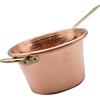 CREARTISTIC Paiolo per Polenta in Rame, 30 cm, 6L - Manico Ottone, 9 Persone, anche per Marmellata, Formaggi, Pentola Martellata a Mano - Made in Italy
