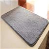 Reyox Tappeto Bagno,Tappetino per Il Bagno Antiscivolo, Tappeto Tinta Unita Soffice Pelo Corto per Bagno Salotto Camera da Letto Grigio Chiaro 80 x 110 cm