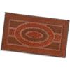 emmevi Zerbino Asciugapassi Ingresso Tappeto Antiscivolo Mod.GOLD DIS_2 50X80 RETTANGOLARE ARANCIONE