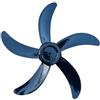 EasyByMall Lama di ricambio per ventola da 45,7 cm, in ABS con diametro di 450 mm e foro centrale da 8 mm per supporti e ventole da tavolo (nero)