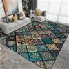 PEIHUODAN Tappeti Bohemia Mandala Grande, Flanella Tappeti per Soggiorno Camera da Letto Divano Cucina Bagno Ingresso Zerbino Tappetini Antiscivolo, Tappeto da Corridoio Runner Carpet, 120x180 cm, Color 5