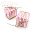 C.X.Y. 50PZ Scatola Porta confetti Forma Grigliato Ciondolo Chiave Elegante Bomboniera (ROSA)