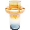 Kare Vaso di Design Phenom Ring Multi, Arancione/Blu, Decorativo, per Fiori, da Tavolo, 30 cm