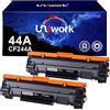 Uniwork 44A (Con chip) Cartucce Toner Compatibili per HP 44A CF244A per Laserjet Pro M15a M15w MFP M28a M28w (Nero, 2-Pack)
