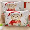 PETTI Artigiani Italiani - Coppia di Federe Cuscino 50x80 cm in Microfibra, Federe Natalizie, Cuscini Arredo di Natale Camera da Letto, Divano, Salotto, Set 2 Fodere Copricuscino, Federa Xmas 16