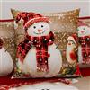 PETTI Artigiani Italiani - Coppia di Federe Cuscino 60x60 cm in Microfibra, Federe Natalizie, Cuscini Arredo di Natale Camera da Letto, Divano, Salotto, Set 2 Fodere Copricuscino, Federa Xmas 10