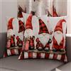 PETTI Artigiani Italiani - Coppia di Federe Cuscino 40x40 cm in Microfibra, Federe Natalizie, Cuscini Arredo di Natale Camera da Letto, Divano, Salotto, Set 2 Fodere Copricuscino, Federa Xmas 5