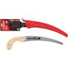 Bellota 450MC13 - Sega da potatura Leone con lama curva da 13, seghettata giapponese e manico in legno curvo. Custodia inclusa