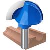 ROOCBIT Punta per fresa con codolo da 1/2 pollici, punta rotonda da 50,8 mm, diametro di taglio per la lavorazione del legno