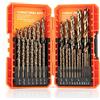 amoolo Set di punte per trapano in cobalto (1/16 -1/2, 31 pezzi), M35 HSS per acciaio, acciaio inossidabile, metallo duro, ghisa, plastica e legno