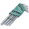 SATA Set di 9 chiavi Torx antimanomissione a braccio lungo, con punte smussate di precisione, T10 - T50, con contenitore per riporre oggetti, ST09702