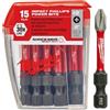 Milwaukee SHOCKWAVE #2 Phillips Bit Pack of 15, 2 Inch Length
