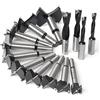 KOWOOD Forstner - Set di punte per trapano per legno, con punta in carburo, 14 pezzi KOWOOD