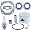LIWaaGe Adatto for motosega Hus 51 Kit perno pistone da 45 mm Kit guarnizione paraolio Anello molla Paraolio Cuscinetto ad aghi 5031677-01
