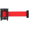 AQCDPJYU Barriera retrattile in nastro rosso - Paletto da parete da 2/3/5 m, nastro protettivo for code sportive all'aperto for la separazione delle aree(3 meters)