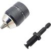 ERNZI Adattatore for mandrino autoserrante 3/8-24UNF 10mm con attacco esagonale/SDS/adattatore for chiave for avvitatore a percussione (Color : Chuck and hex shank)