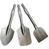 ATEUXOL Pala per Martello Demolitore Grande piccone elettrico, testa di pala allargata, scalpello ispessito, for scavi cemento, a forma cuore pesca(Brown)