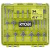 RYOBI 24-Piece Router Bit Set with CASE