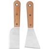 Ycauty Raschietto per Mastice in Acciaio Inossidabile, Robusto Strumento per Spalmare con Manico in Legno per Forniture di Pittura per Riparazioni Domestiche