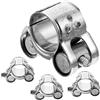 VILLFUL 4pezzi Clamp Bolt Acciaio Inossidabile Regolabile Fissaggio Sicuro Per Tubazioni Auto Resistente e Antiruggine