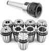 LOIRIIC M12 MK3 ER32 mandrino per pinza + ER32 set di 9 pinze da 2-20 mm per fresa, in acciaio molle di alta qualità MT3 ER32 M12 Collet Chuck ER32 Spring Collets Set