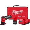 Milwaukee M12 FUEL - Kit levigatrice orbitale senza spazzole agli ioni di litio da 12 Volt con (1) batteria ad alte prestazioni da 2,5 Ah